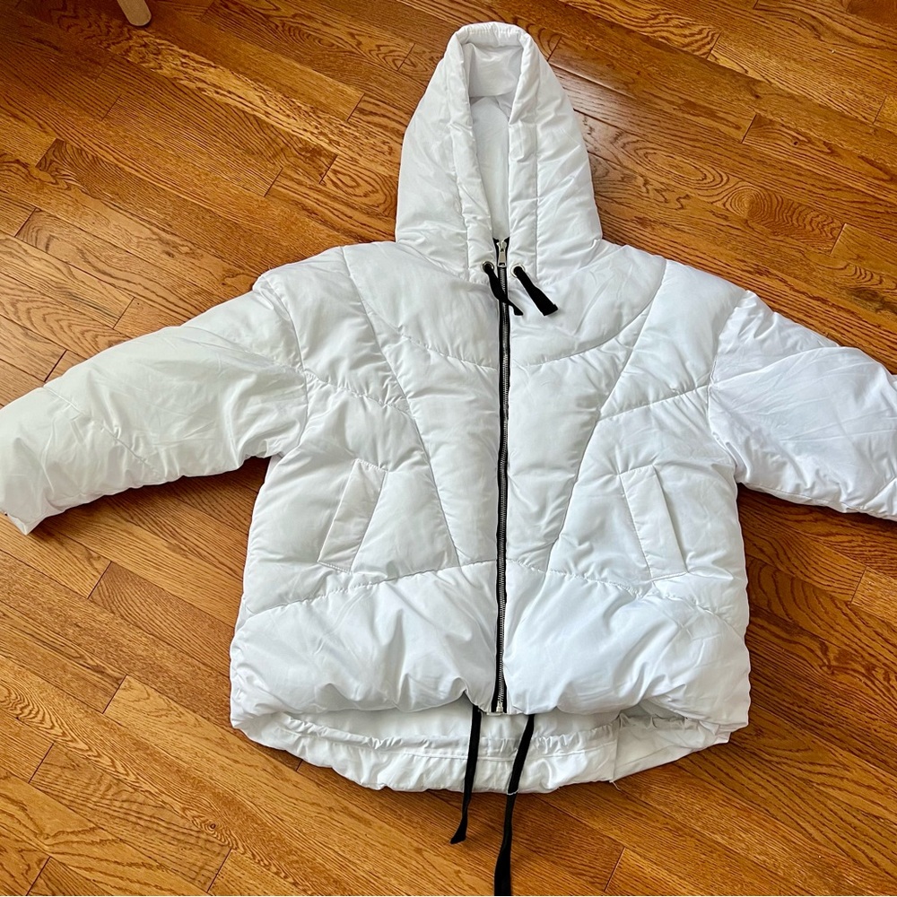 Women’s White Free People Jacket with Hood